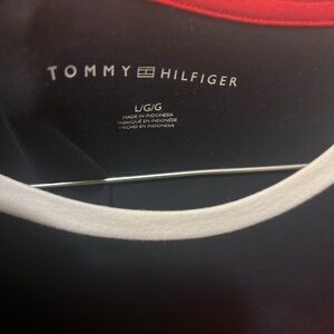 Tommy Hilfiger Red, Black, and White Teeshirt dress. No stains, no smoking